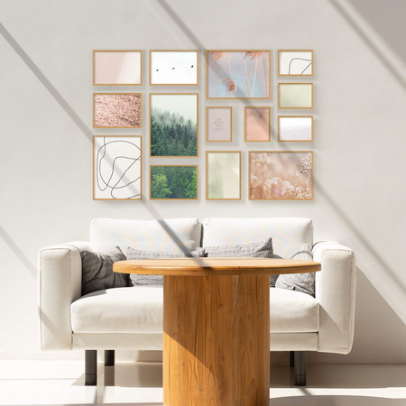 Zestaw jasnobrązowych ramek na 14 zdjęć PINIA 00 GF0001