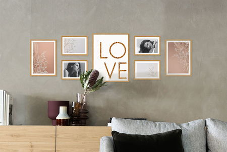 Zestaw naturanych ramek na 7 zdjęć PINIA 00 GF0017