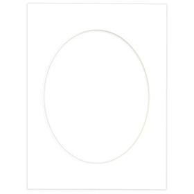 Passe partout 30x40 (24x30) BIAŁY OWAL SUPER WHITE LUCA Q5101