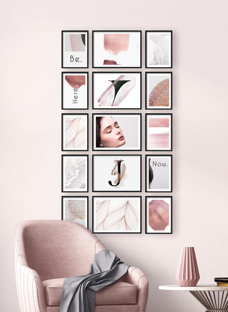 Zestaw czarnych ramek na 15 zdjęć PINIA 2 GF0029