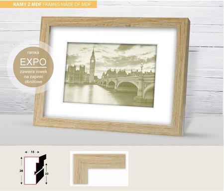 Ramka z passe partout EXPO 00 21x30cm (15x21cm)