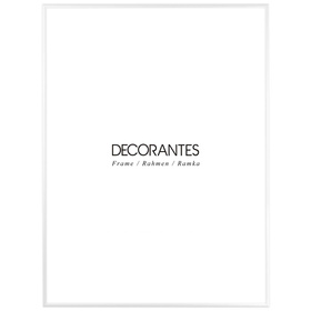 Ramka aluminiowa biała QAL 60x80 cm