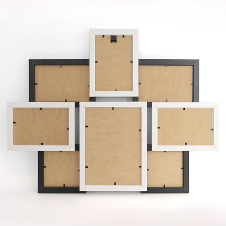 Multirama na 8 zdjęć MULTI HEN 01 ramka na zdjęcia czarno-biała