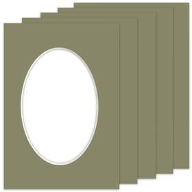 Passe partout 15x21 (10x15) owal EVERGREEN - LUCA Q5504