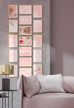 Zestaw naturanych ramek na 17 zdjęć PINIA 00 GF0028