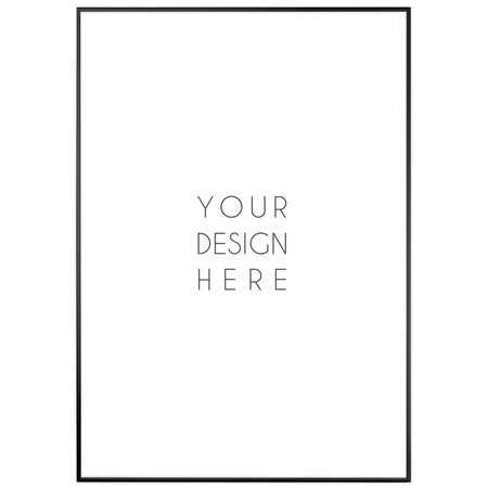 Ramka aluminiowa czarna ROYALL 70x100 cm