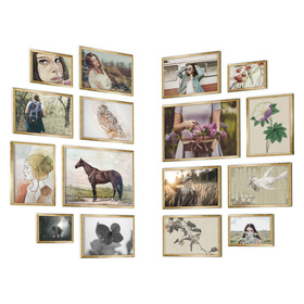 Zestaw złotych ramek na 16 zdjęć HIT 1 Z CORNER GF0009