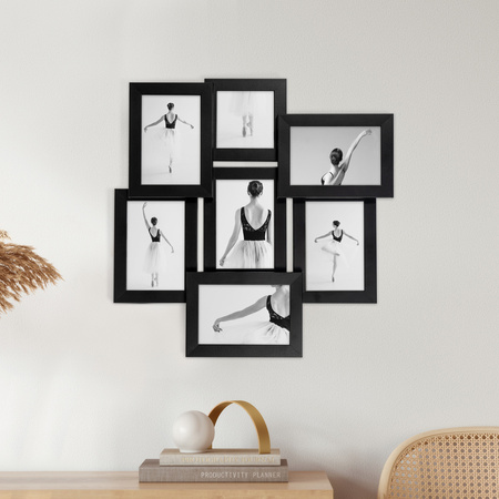 Multirama na 7 zdjęć MULTI HEN 2 ramka na zdjęcia - czarna