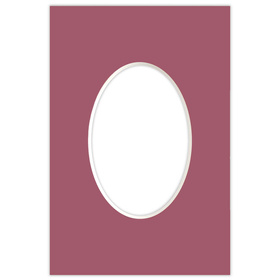 Passe partout 10x15 (6x9) owal róż wenecki - Luca Q5704