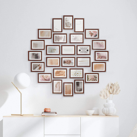 Zestaw brązowych ramek na 26 zdjęć PINIA 3 GF0037