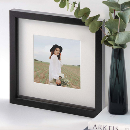 Ramka przestrzenna EXPO 3D Czarna 30x30 cm (20x20cm)