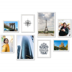 Zestaw białych ramek na 8 zdjęć PRESTO 1 GF0007