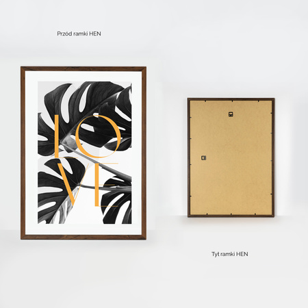 Ramka brązowa HEN 4 50x70 cm