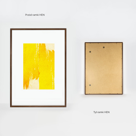 Ramka brązowa HEN 4 70x100 cm