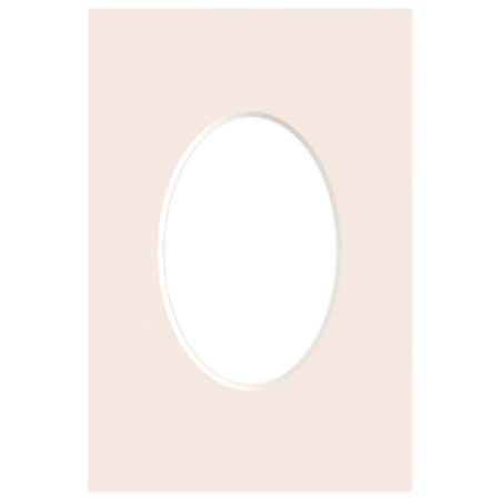 Passe partout 10x15 (6x9) OWAL BEŻOWE POWDER - LUCA Q5205