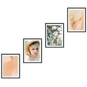 Zestaw czarnych ramek na 4 zdjęć PINIA 2 GF0034 R