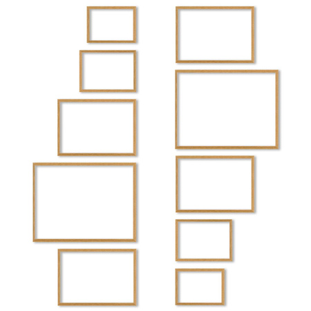 Zestaw naturanych ramek na 10 zdjęć PINIA 00 GF0039