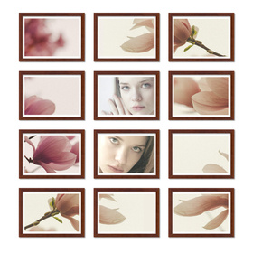 Zestaw brązowych ramek na 12 zdjęć PINIA 3 GF0018