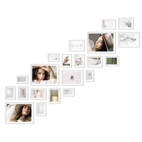 Zestaw białych ramek na 21 zdjęć PINIA 1 GF0035 R