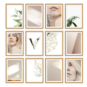 Zestaw naturanych ramek na 12 zdjęć PINIA 00 GF0021