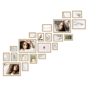 Zestaw naturanych ramek na 21 zdjęć PINIA 00 GF0035 R
