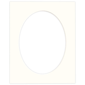 Passe partout 24x30 (18x24) BIAŁY OWAL MILK MLECZNY LUCA Q5104