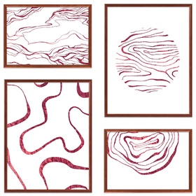 Zestaw brązowych ramek na 4 zdjęć PRESTO 5 GF0003