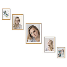 Zestaw naturanych ramek na 5 zdjęć PINIA 00 GF0031 L