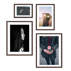 Zestaw brązowych ramek na 4 zdjęć PRESTO 44 GF0008