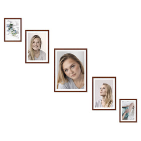 Zestaw brązowych ramek na 5 zdjęć PINIA 3 GF0031 L
