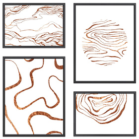 Zestaw czarnych ramek na 4 zdjęć PRESTO 2 GF0003