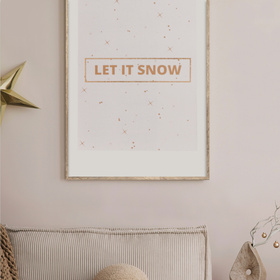 Ramka drewniana FIT 0 w kolorze jasnego drewna 50x70 cm