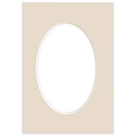 Passe partout 15x21 (10x15) OWAL BEŻOWE CRAFT - LUCA Q5208