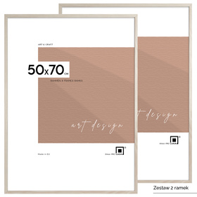 Pakiet 2 szt. białych ramek FDM 5 50x70 cm