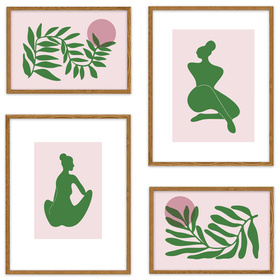 Zestaw brązowych ramek na 4 zdjęć HIT 33 GF0003