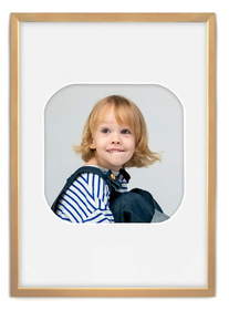 Ramka CYFERKA "0" Naturalne Drewno. Ramka z passe partout o rozmiarze 21x30 cm