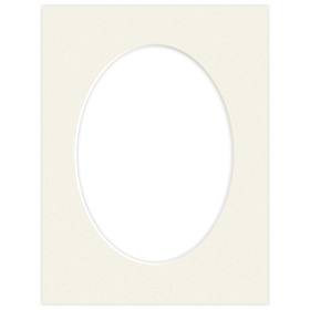 Passe partout 18x24 (13x18)  OWAL BEŻOWE OYSTER - LUCA Q5210